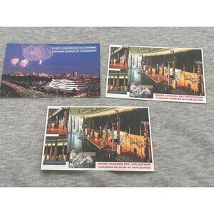 Canadian Museum of Civilization Hardpaper Lot Of Three Postcard